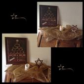 NOËL 2015 - BRICOLAGE D'UN SAPIN ENCADRE ! - CLG Création Version 2.0