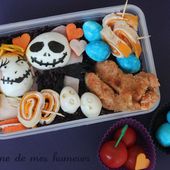 Recette Halloween: bento Sally et Jack