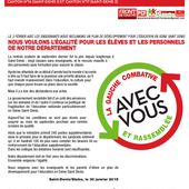 Communiqué : Egalité pour les élèves et les personnels de notre département - PCF SAINT-DENIS