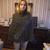 refaire le col d'un poncho - Chez Laramicelle