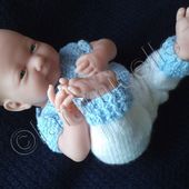 tuto gratuit bébé Bérenguer: pull ajouré à empiècement rond et faux raglan