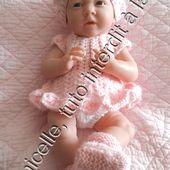 tuto gratuit poupée bébé Bérenguer : béret féminin - Chez Laramicelle