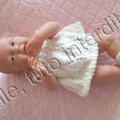 tuto gratuit poupée et layette prématurée: robe délicatement ajourée