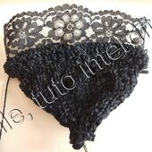 tuto gratuit barbie: chapeau et ombrelle de la petite robe noire à tournure
