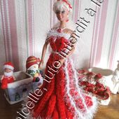 tuto gratuit barbie: barbie en mère Noël - Chez Laramicelle