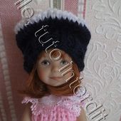 tuto gratuit pour Barbie et petites poupées :Petit Bonnet 12 - Chez Laramicelle
