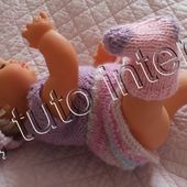 tuto gratuit poupée : paire de chaussettes bicolores - Chez Laramicelle