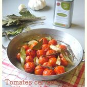 Tomates cerises rôties au four - Les Secrets de Cuisine de Christine