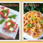 Brochettes apéritives - Les Secrets de Cuisine de Christine