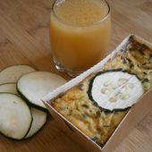 Flan de courgettes à la vinaigrette d'orange amère