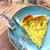 Tarte aux courgettes crues et fêta