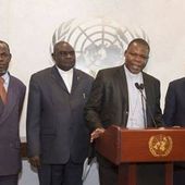 Trois dignitaires religieux centrafricains, deux chrétiens et un musulman, à l'ONU