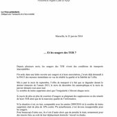 QUALITE DES SERVICES TER PACA - LA VOIX DE NOSTERPACA