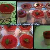 Panna cotta à la noix de coco, citron vert et gelée de fraise - Les saveurs culinaires de Rosa