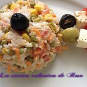 Salade de riz gastronomique - Les saveurs culinaires de Rosa