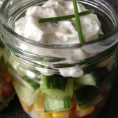 Verrines de concombre au yaourt parfumé à la menthe - Les saveurs culinaires de Rosa