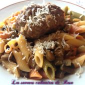 Penne tricolor aux légumes d'été - Les saveurs culinaires de Rosa