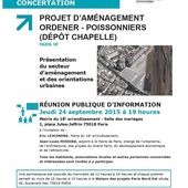 Dépôt de la Chapelle : présentation du secteur d'aménagement le 24 septembre - ASA PNE