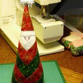 Christmas Santa Claus Log cabin Père Noël en tissu - Le blog de Pom
