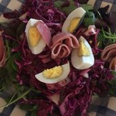 Petite salade pour gamelle à base de chou rouge