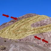 Pli géologique (Vallée d'Arc-en-ciel)