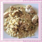 Blesotto aux champignons et au poulet WW ( Cookeo ) - La cuisine de Boomy