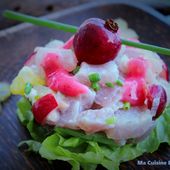 Tartare de Thon aux Goyaviers et Caramboles - Ma Cuisine Bleu Combava