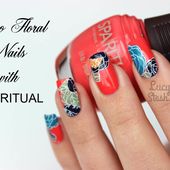 Retro Floral Nail Art with SpaRitual Polishes