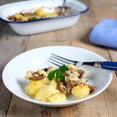 Gnocchi gratinés aux champignons et au Comté