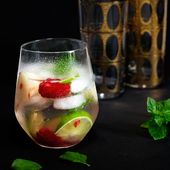 Cocktail au sureau-gin-menthe et citron vert