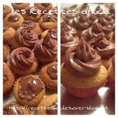 Cupcake nutella mascarpone - Les recettes d'Alicia