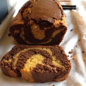 Cake marbré sucré courge butternut / chocolat - Les recettes d'Alicia