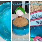 Effet eau et sable sur pâte à sucre - Les recettes d'Alicia