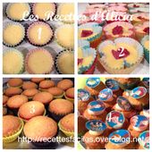 Cupcakes vanille cœur framboise toy story - Les recettes d'Alicia