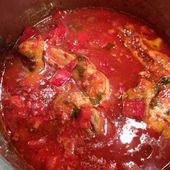 Poulet basquaise facile et rapide - Les recettes d'Alicia