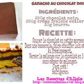 ganache - Les recettes d'Alicia