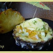 Tartare d'ananas et son sorbet