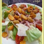 Salade de jambon fumé et Noix de Cajou - Oh, la gourmande..
