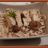 Filets de poulet à la crème de cidre - Oh, la gourmande..