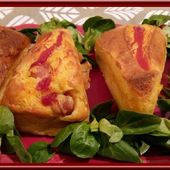 Minis cakes aux knacki, cheddar et ketchup. - Oh, la gourmande..