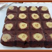Brownie, Chocolat, Banane et Noix de Pécan - Oh, la gourmande..