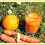 Jus d'orange, carottes et gingembre - Oh, la gourmande..