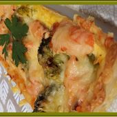 Tarte au saumon fumé et brocoli - Oh, la gourmande..