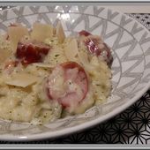 Risotto aux saucisses fumées