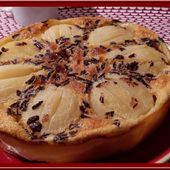 Flan aux poires et lait concentré - Oh, la gourmande..