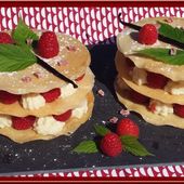 Millefeuille revisité aux framboises - Oh, la gourmande..