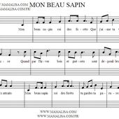 Chanson mon beau sapin -
