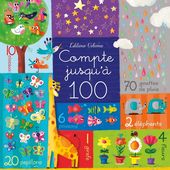 Jouer et découvrir # 62- Compte jusqu'à 100 - Usborne - 2017 (dès 3 ans)