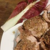 Rollé di vitella al radicchio e olive