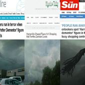 Insolite - Une étrange forme humaine est apparue dans le ciel en Zambie et provoque une panique ...